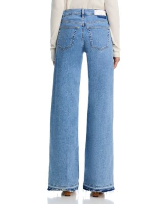 Mid Rise Wide Leg Jeans in Azulito