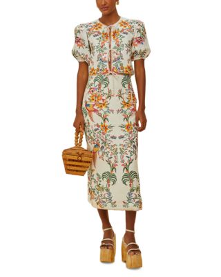 Delicate Forest Scarves Blouse