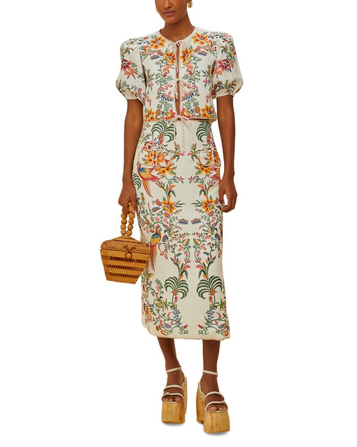 Delicate Forest Scarves Blouse