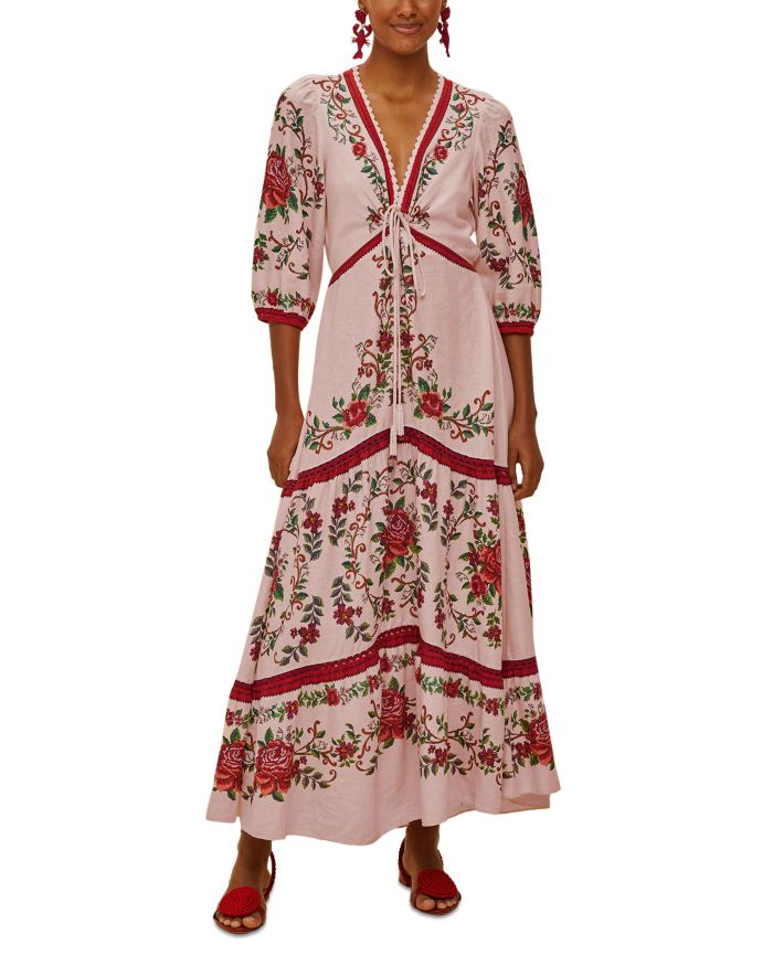 Flower Tapestry Maxi Dress