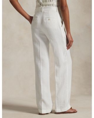 Straight Linen Pants