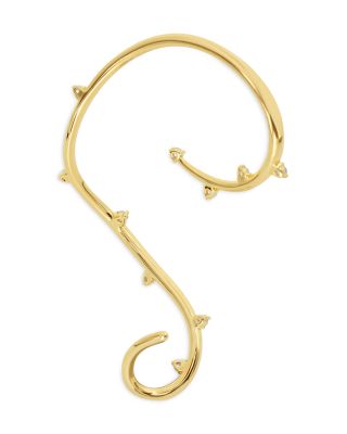 JACKIE MACK DESIGNS - Starluxe Cubic Zirconia Swirl Single Ear Cuff in 18K Gold Plated
