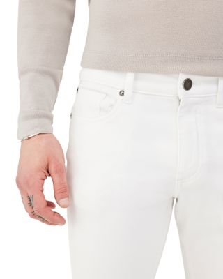 Russell Slim Straight Fit Jeans in Whiteout White