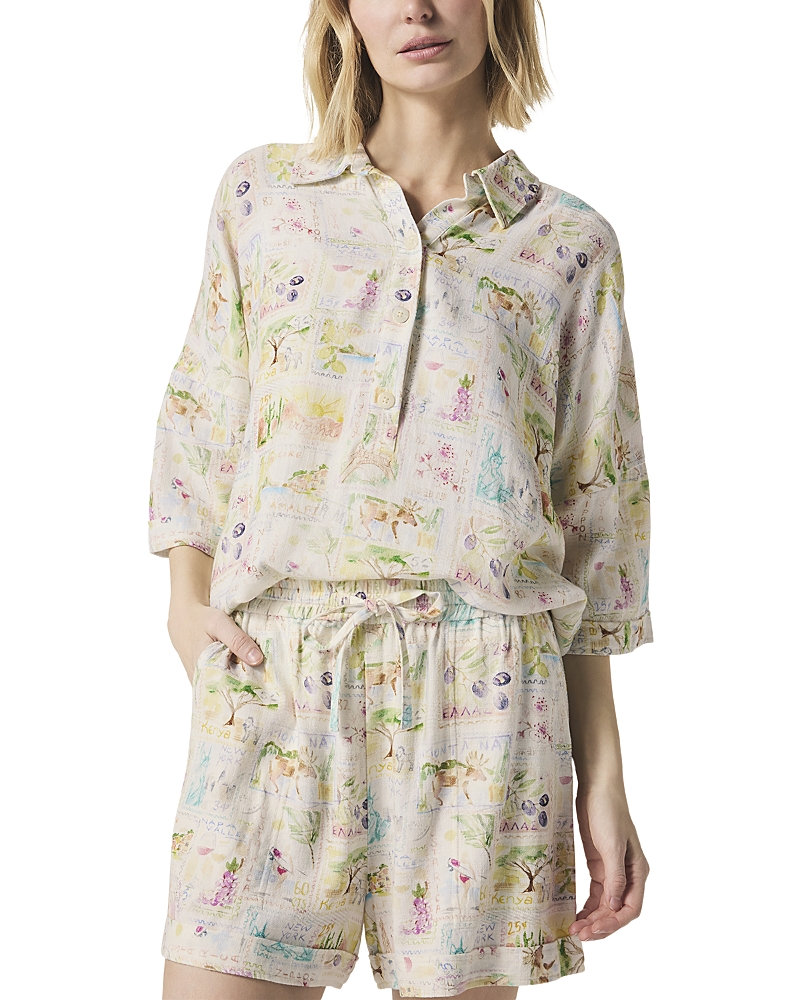 Splendid Coastal Postcard Top