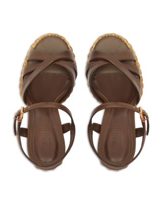 Women&#39;s Keefa Straw High Heel Platform Sandals