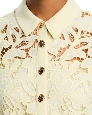 Lace Collared Midi Dress