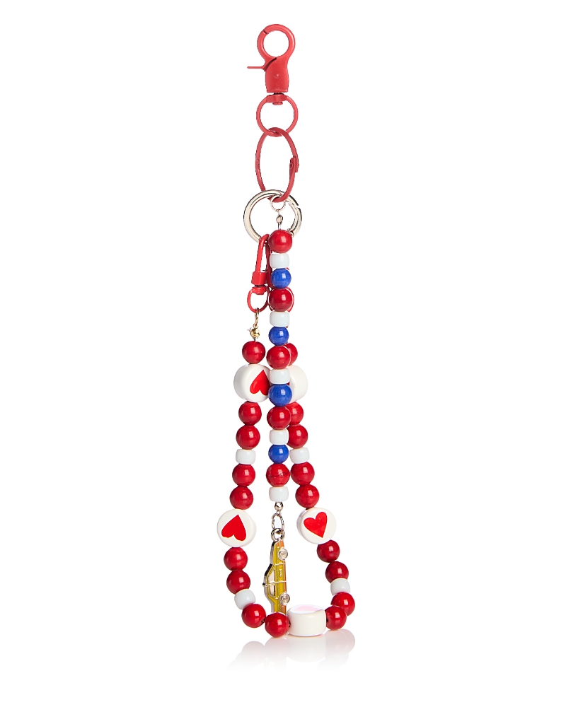 Aqua New York Beaded Bag Charm - Exclusive In Multi