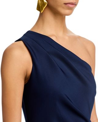 One Shoulder Ruffled Dress - Exclusive