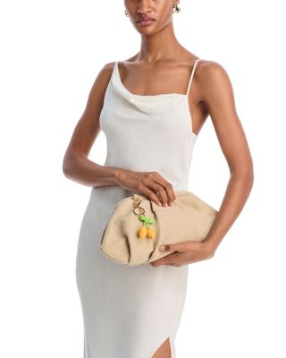 Linen & Cotton Pouch with Bag Charm - Exclusive