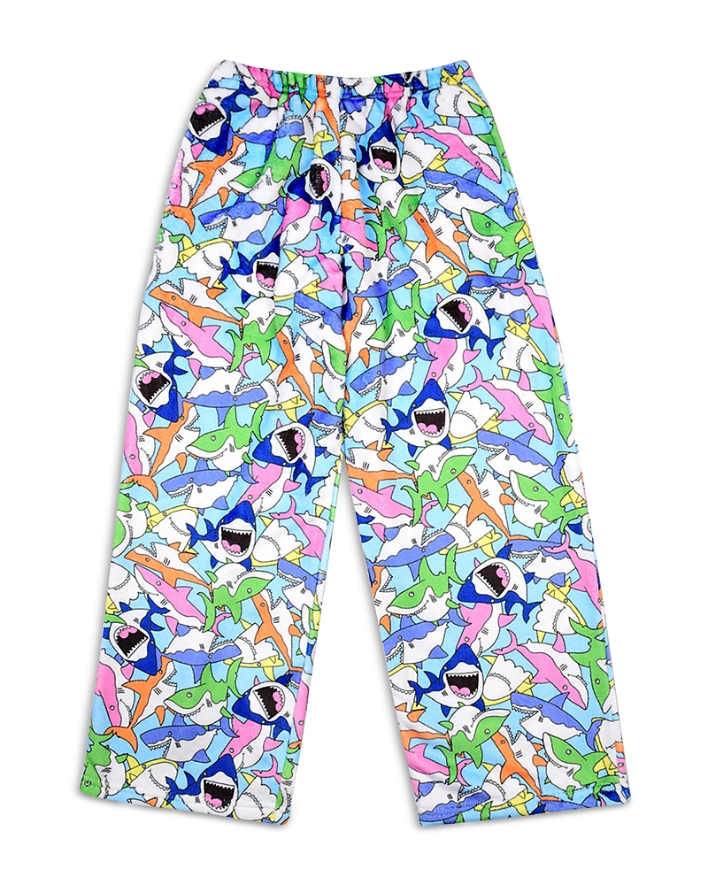 Iscream Boys' Shark Frenzy Plush Pants - Little Kid, Big Kid In Multi
