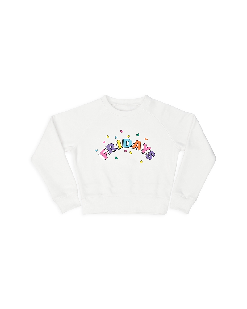 Iscream Girls' Friday Crewneck Sweatshirt - Big Kid In Multi