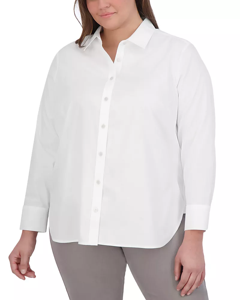 Foxcroft Plus Meghan Shirt