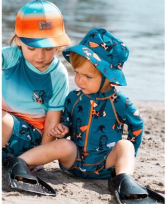 Boys' Printed Long Sleeve One-Piece Rashguard- Baby