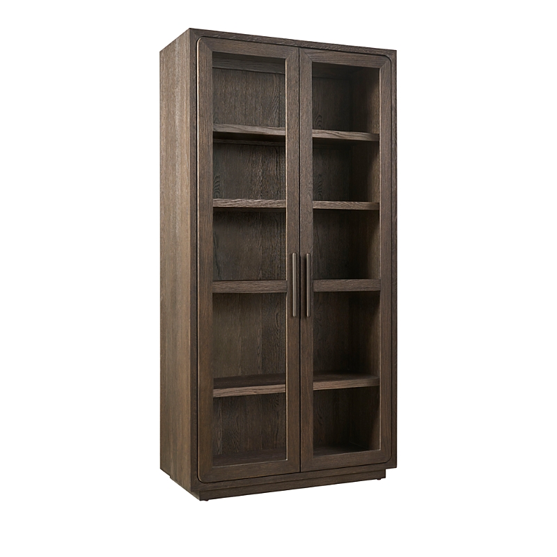Universal Sable Display Cabinet In Brown