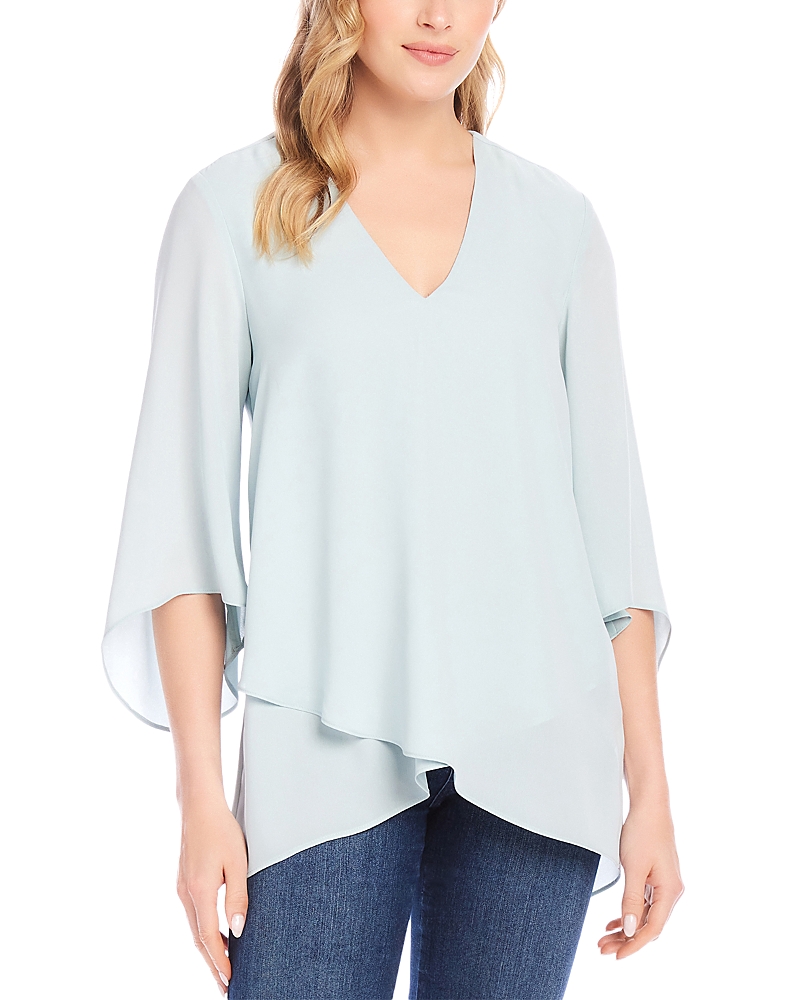 Karen Kane Bracelet Sleeve Asymmetric Top