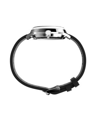 x Peanuts Marlin Automatic Snoopy Flying Ace Leather Strap Watch, 40mm