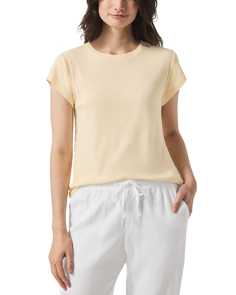 Splendid Faye Crewneck Tee In Limoncello