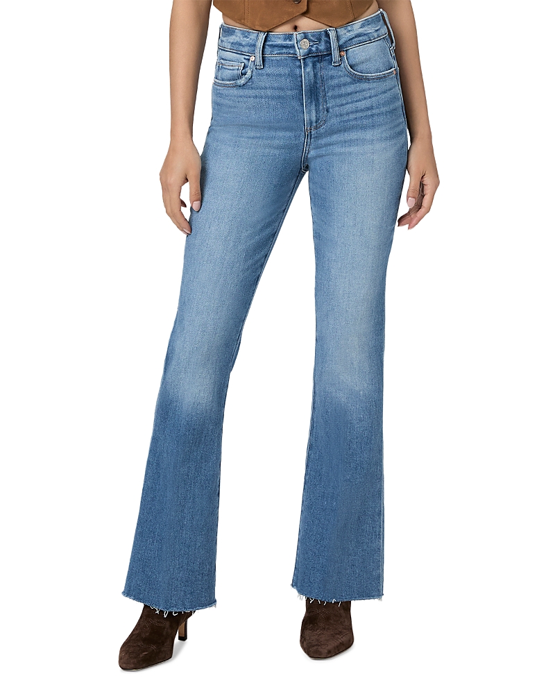 Paige Laurel Canyon High Rise Flare Jeans in Mesmerize
