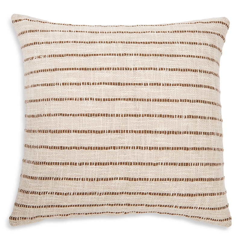 Pom Pom At Home Jojo Handwoven Pillow With Insert In Ivory / Walnut