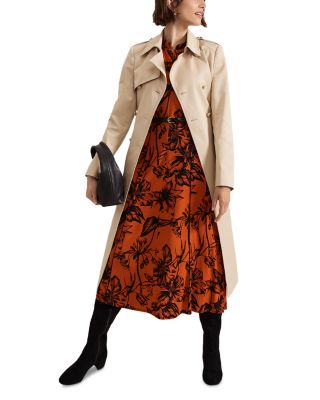 Cheryl Fitted Trench Button Up Jacket