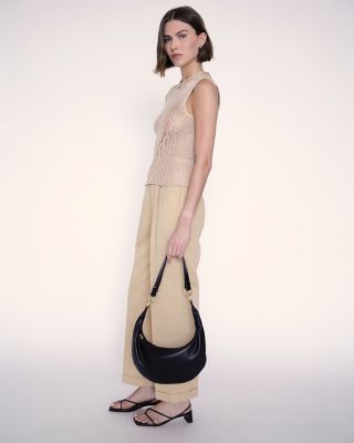 3-in-1 Small Convertible Hobo Crescent Ring Bag