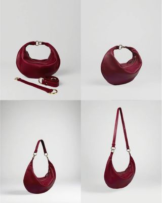3-in-1 Small Convertible Hobo Crescent Ring Bag