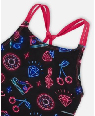 Girls' Printed Two-Piece Swimsuit - Little Kid