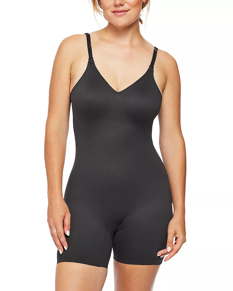 Tc Fine Intimates Dress Rehearsal Low Back Mid Thigh Bodysuit