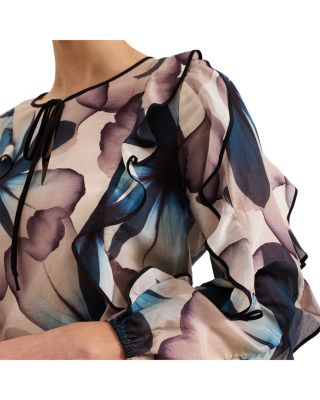 Cosmos Ruffle Blouse