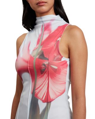 Harplnn Crepe Jersey Seamed Tank Top