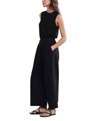 Silk Wide Leg Trousers
