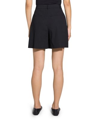 Pleated Linen Shorts