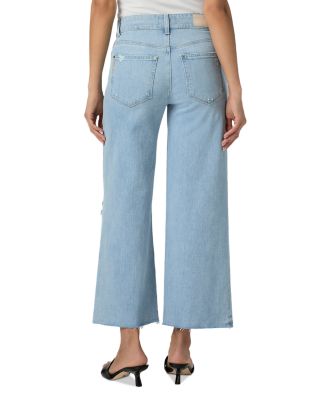 Sasha High Rise Wide Leg Cropped Jeans in Maevedest