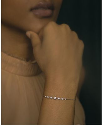  Petite Linked Tennis Bracelet - Round Brilliant Lab Created Diamonds