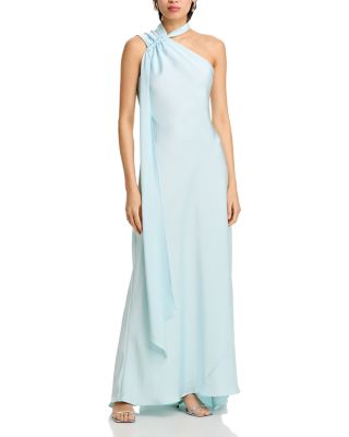 Long Scarf Bias Cut Gown