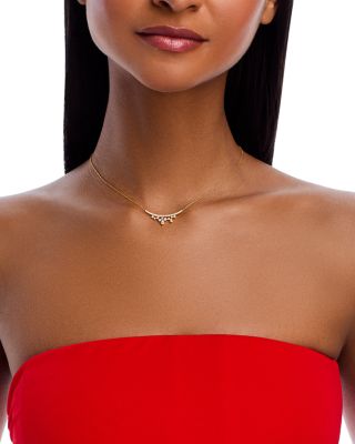Diamond Scattered Necklace in 14K Yellow Gold, 0.50 tcw