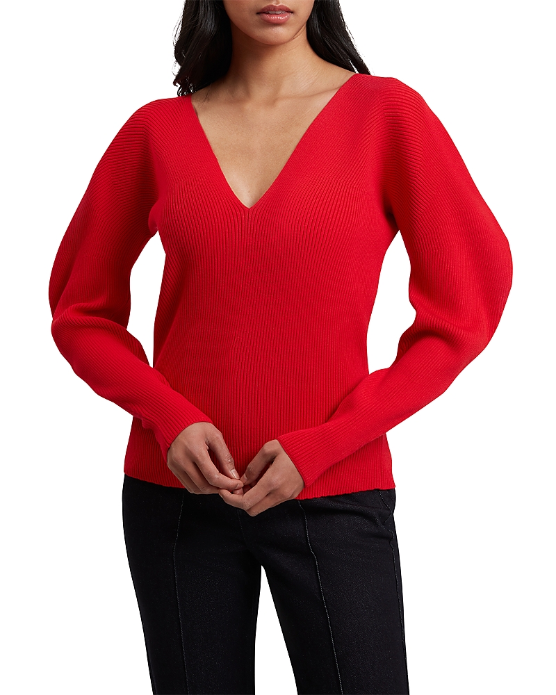 Ted Baker Amelyaa Ribbed Sculpted Sleeve Sweater