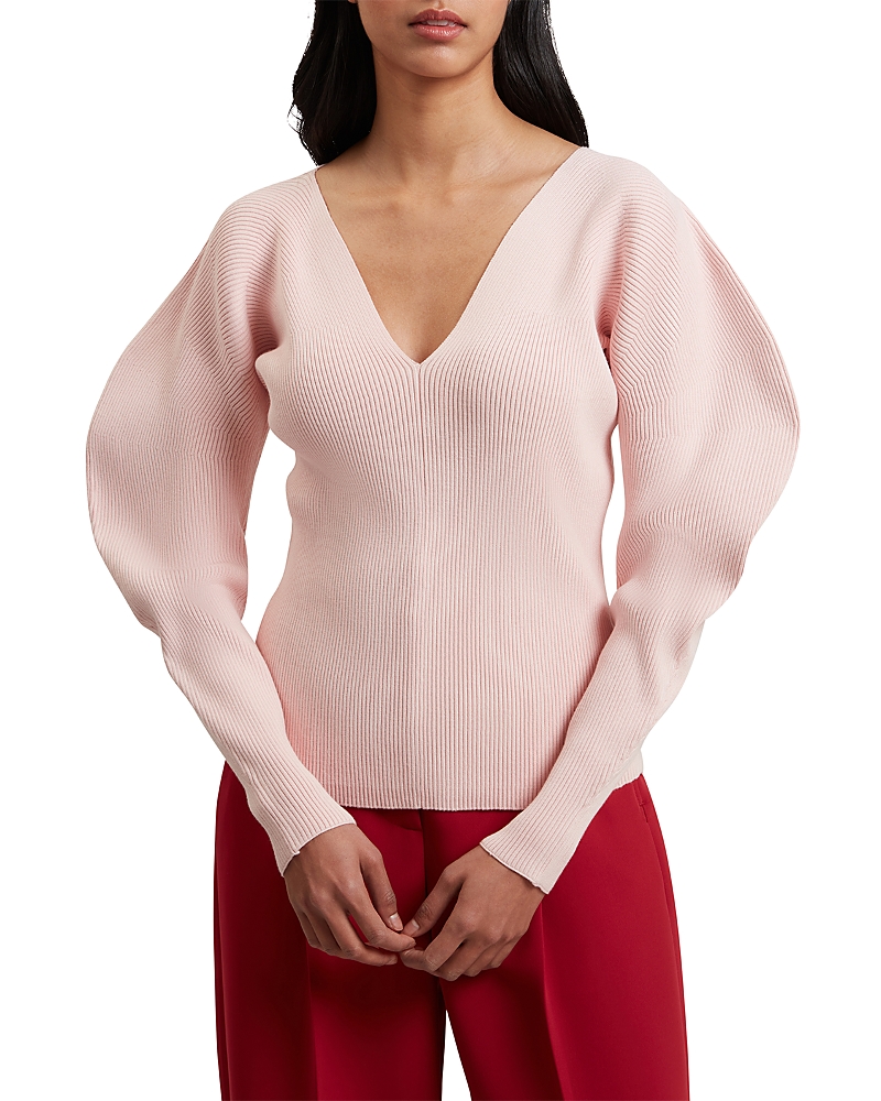 Ted Baker Amelyaa Ribbed Sculpted Sleeve Sweater