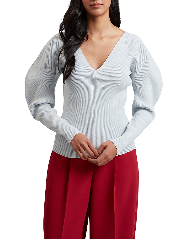 Ted Baker Amelyaa Ribbed Sculpted Sleeve Sweater