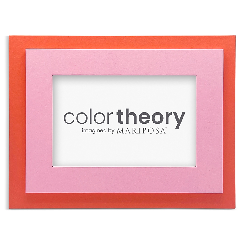 Mariposa Tiered Tangerine And Pink Frame, 4 X 6 In Tangerine Pink