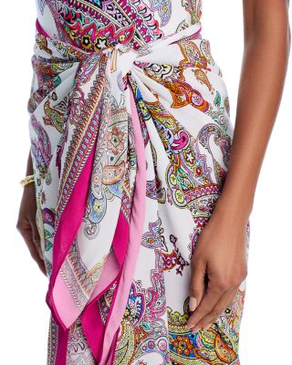 Maribel Bright Paisley Pareo Cover-Up
