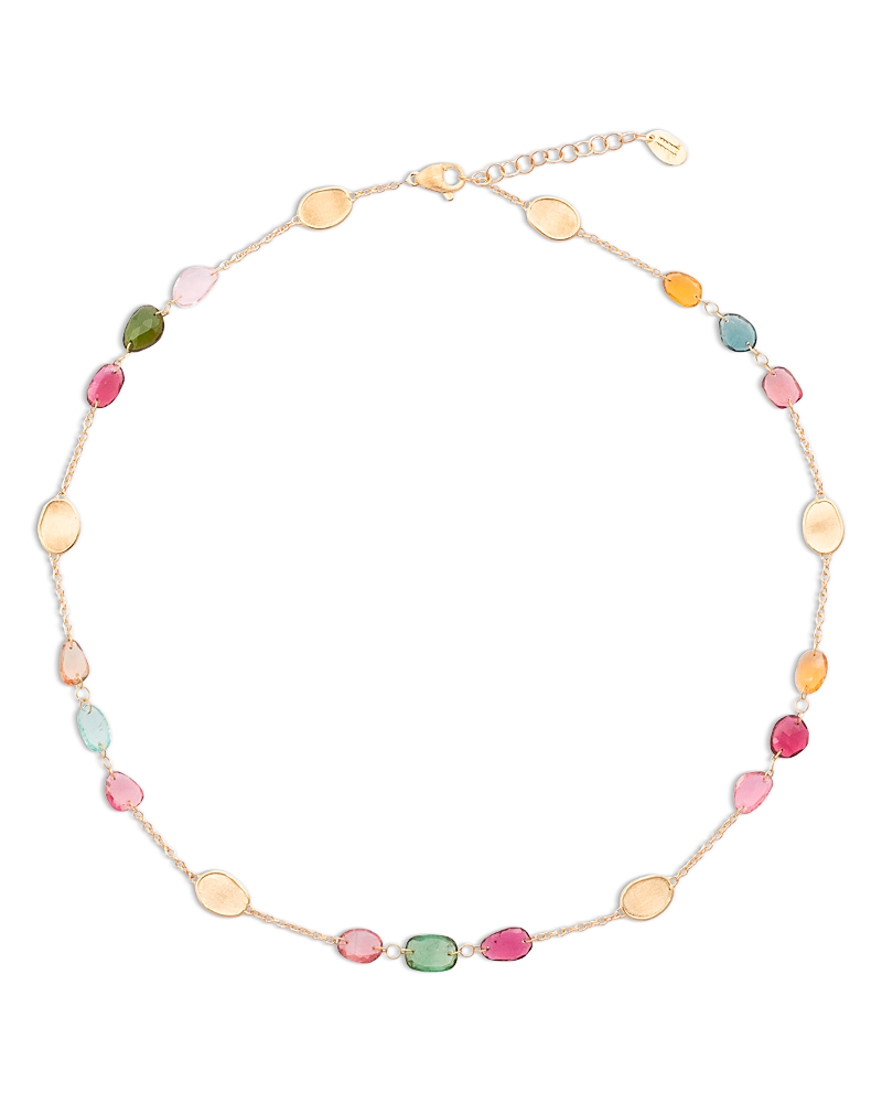 Marco Bicego Lunaria Station Necklace In Gold