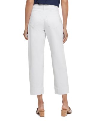 High Rise Balloon Ankle Jeans in Optic White