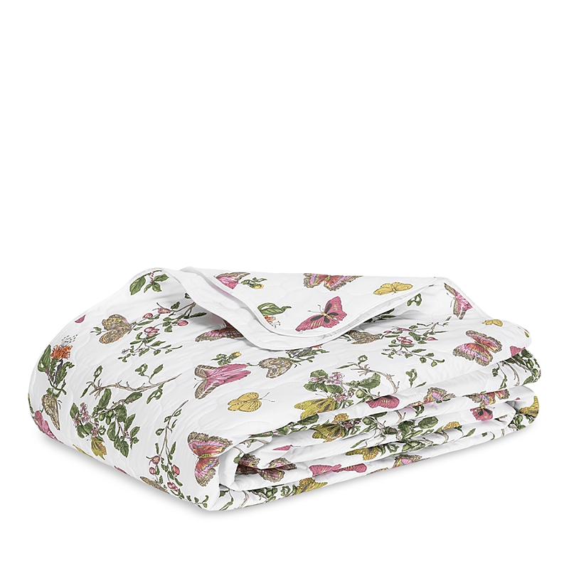 Matouk Baudin Butterfly Quilt, Full/queen In Pink
