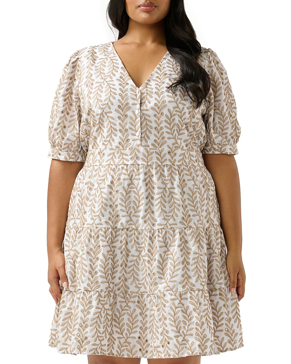 Estelle Plus La Croisette Embroidered Dress