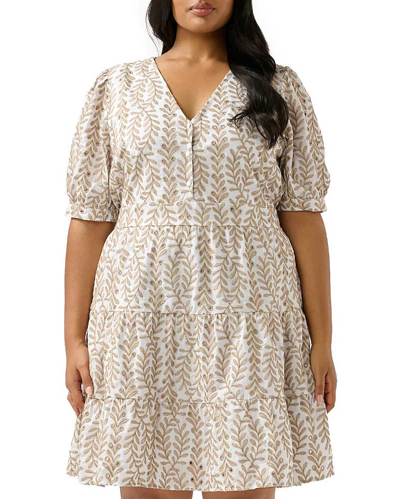 Estelle Plus La Croisette Embroidered Dress