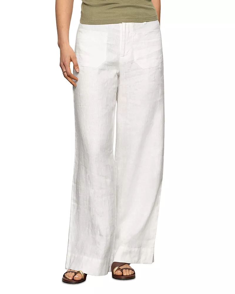 Sanctuary The Linen Marine Wide Leg Pants