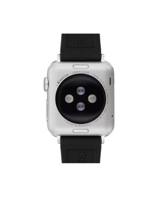COACH Apple Watch&reg; Black Silicone Strap, 38/40/41mm & 42mm