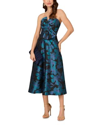 Floral Jacquard Midi Dress