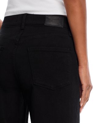 Sagit High Rise Wide Leg Jeans in Black